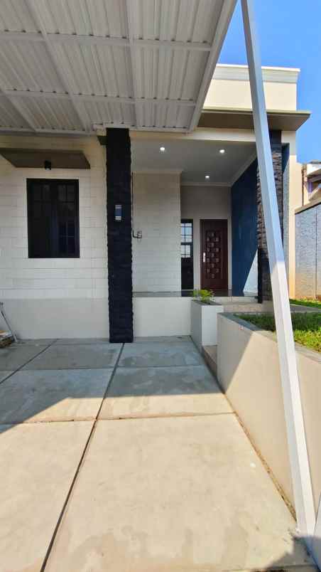 rumah baru siap huni nempel jalan aspal shm ready