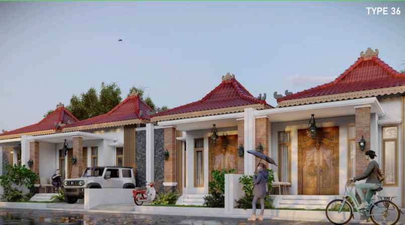 rumah cantik murah konsep joglo di prambanan