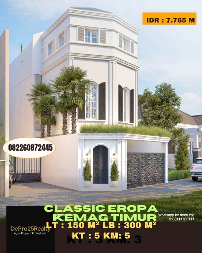 rumah classic eropa di kemang timur jakarta