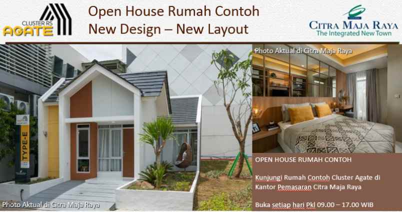 rumah cluster agate citra maja raya