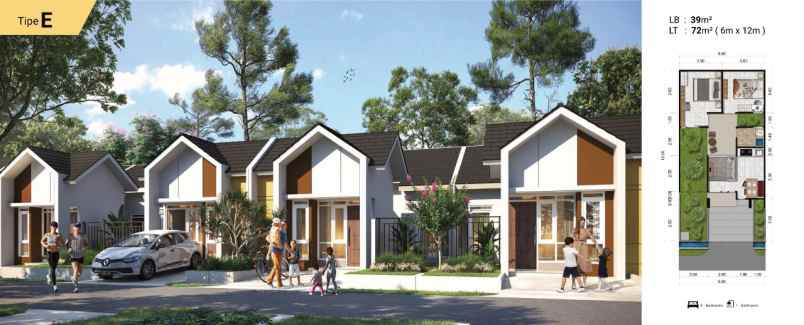 rumah cluster agate citra maja raya