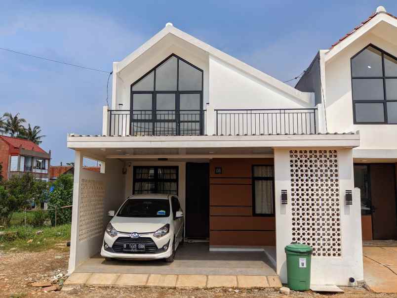 rumah di depok mezanine modern