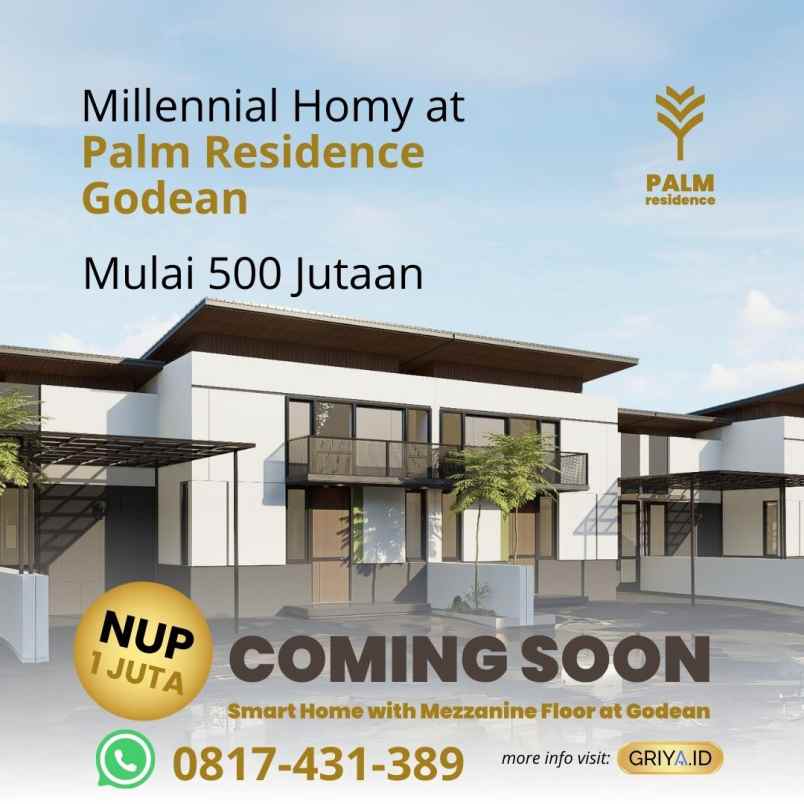 rumah dijual jogja timur pasar godean palm residence