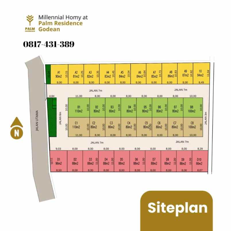 rumah dijual jogja timur pasar godean palm residence