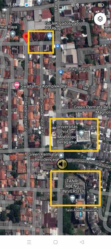 rumah kompl bni jl swadarma utara