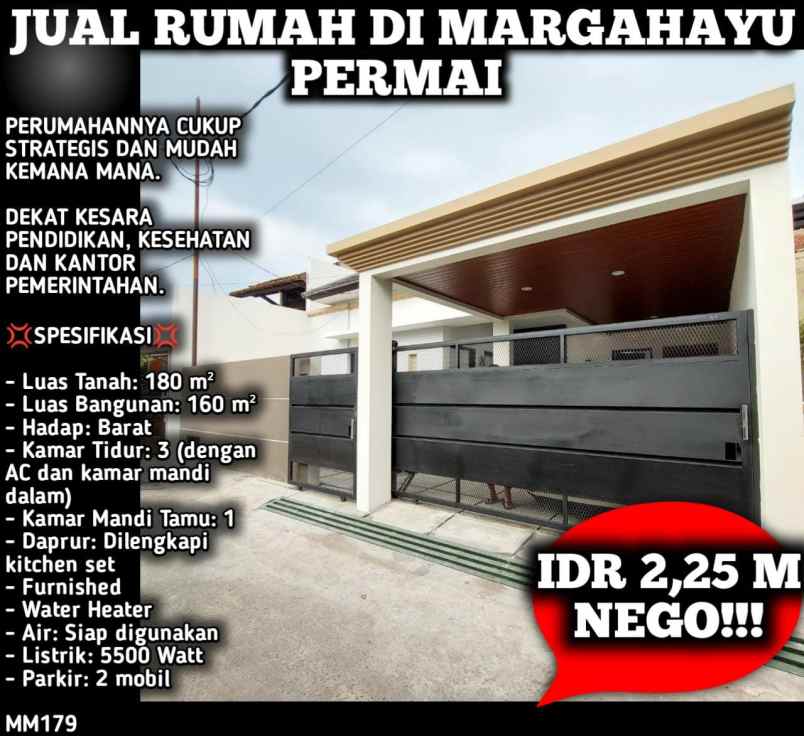 rumah mewah bandung margahayu permai bonus furnished