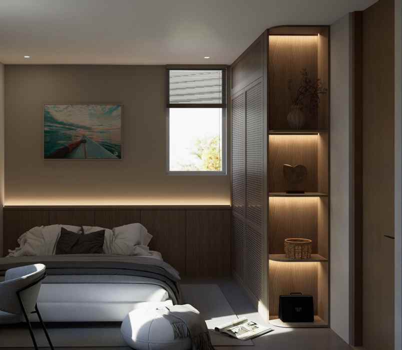 rumah modern dalam cluster ekslusif desain elegan