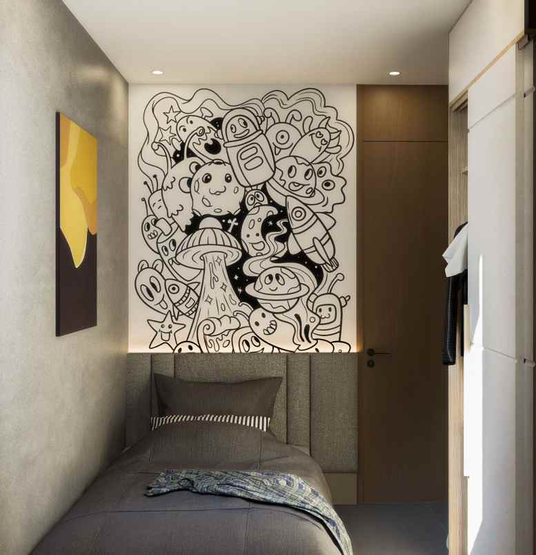 rumah modern dalam cluster ekslusif desain elegan