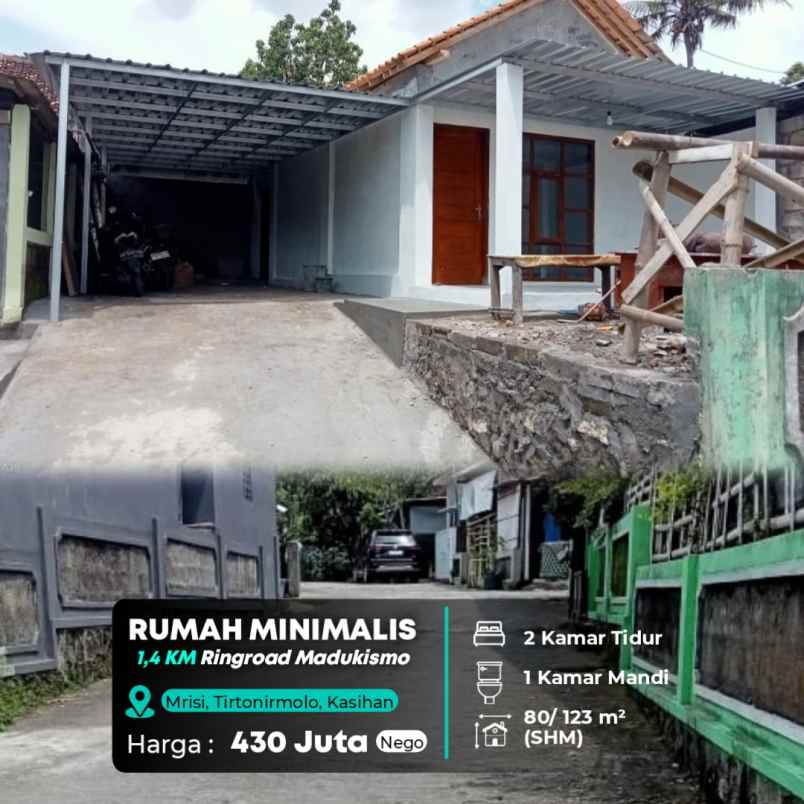 rumah tanah luas 1 4 km dekat ringroad madukismo jogja