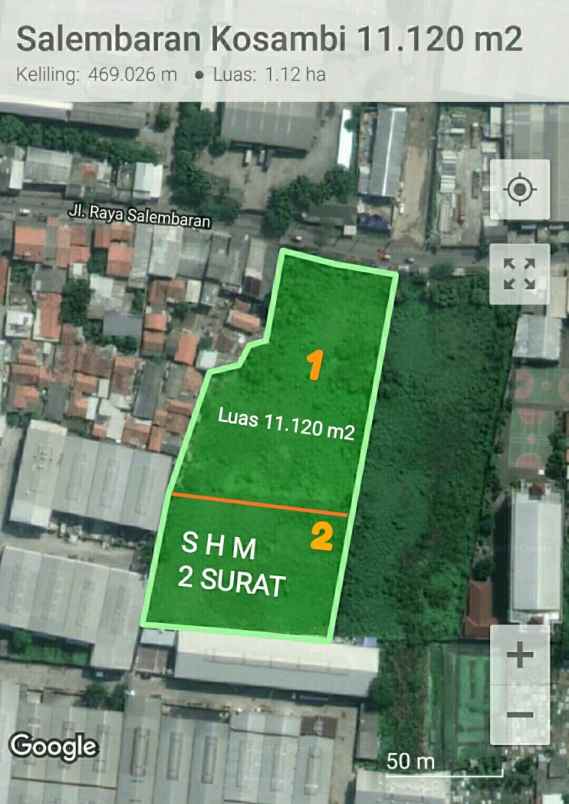 tanah jl salembaran kosambi