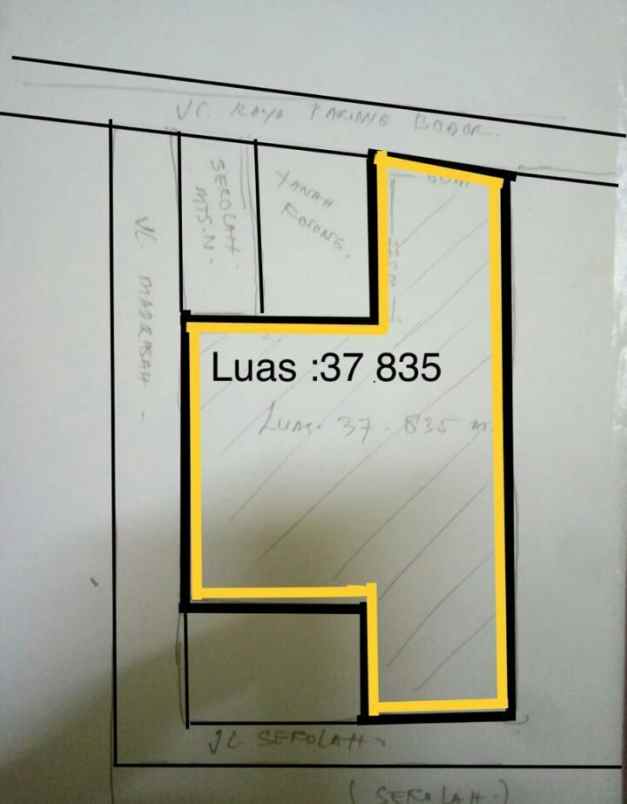 tanah jln raya parung bogor