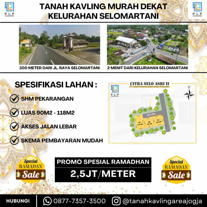 tanah kavling murah area selomartani
