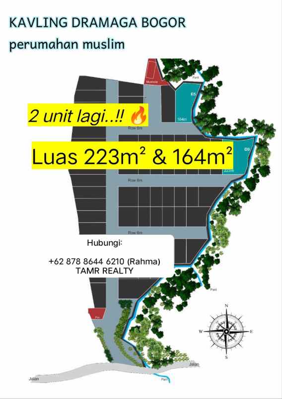 tanah kavling murah shm dramaga bogor perumahan muslim