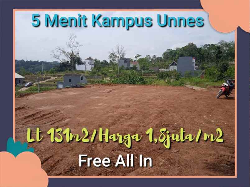 tanah kavling murah siap bangun di patemon gunungpati