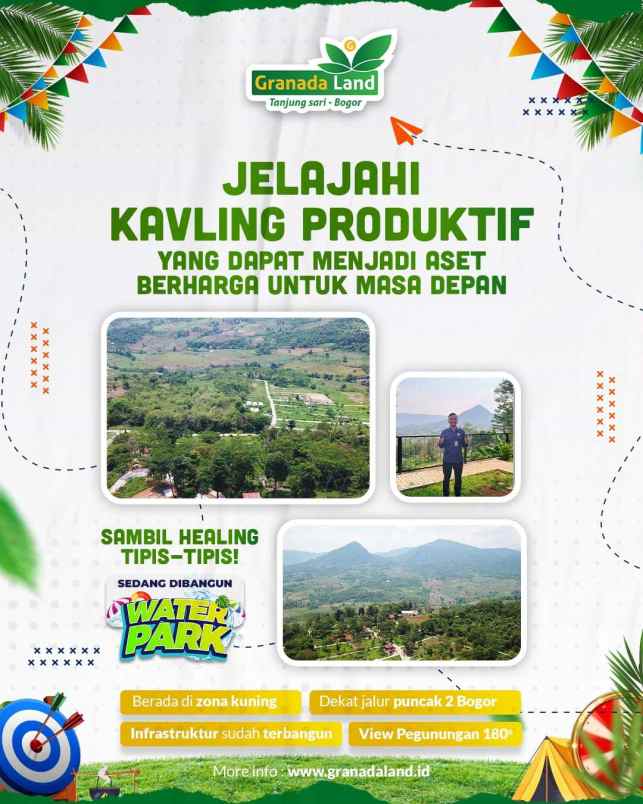 tanah kavling wisata ekslusif multifungsi granada land