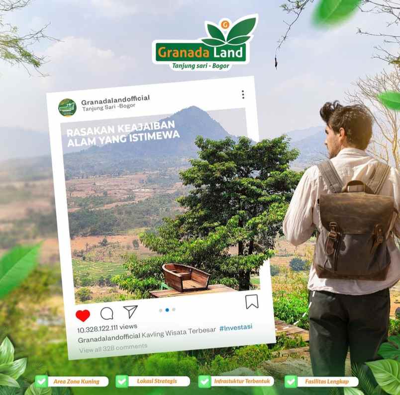 tanah kavling wisata ekslusif multifungsi granada land