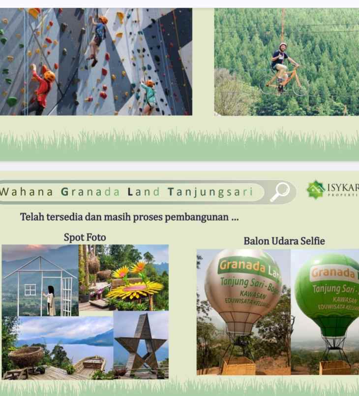 tanah kavling wisata ekslusif multifungsi granada land