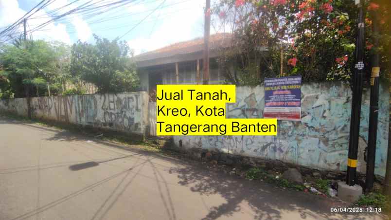 tanah luas kreo ciledug tangerang kota hook