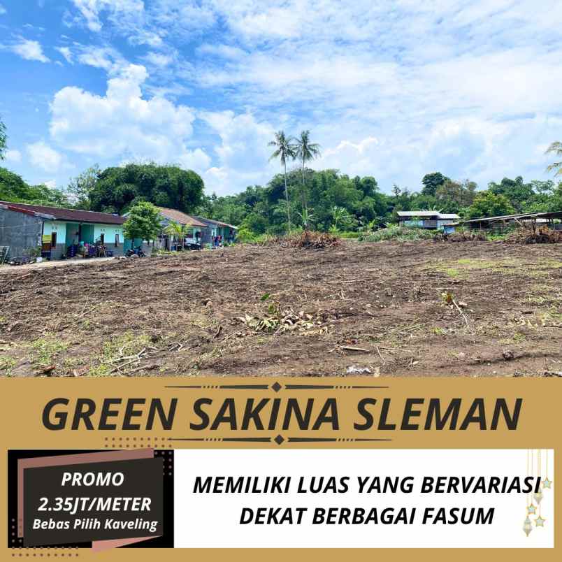 tanah pekarangan dekat jl magelang dan pasar sleman