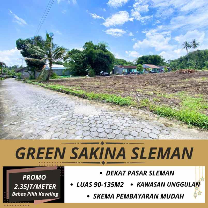 tanah pekarangan dekat jl magelang dan pasar sleman