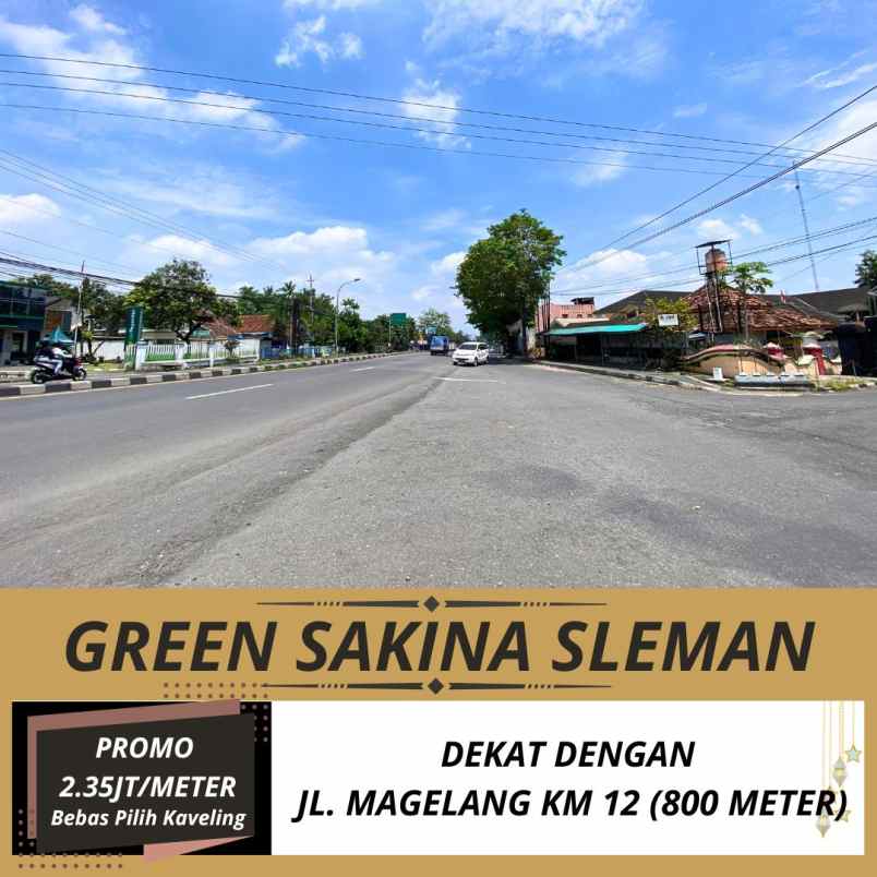 tanah pekarangan dekat jl magelang dan pasar sleman