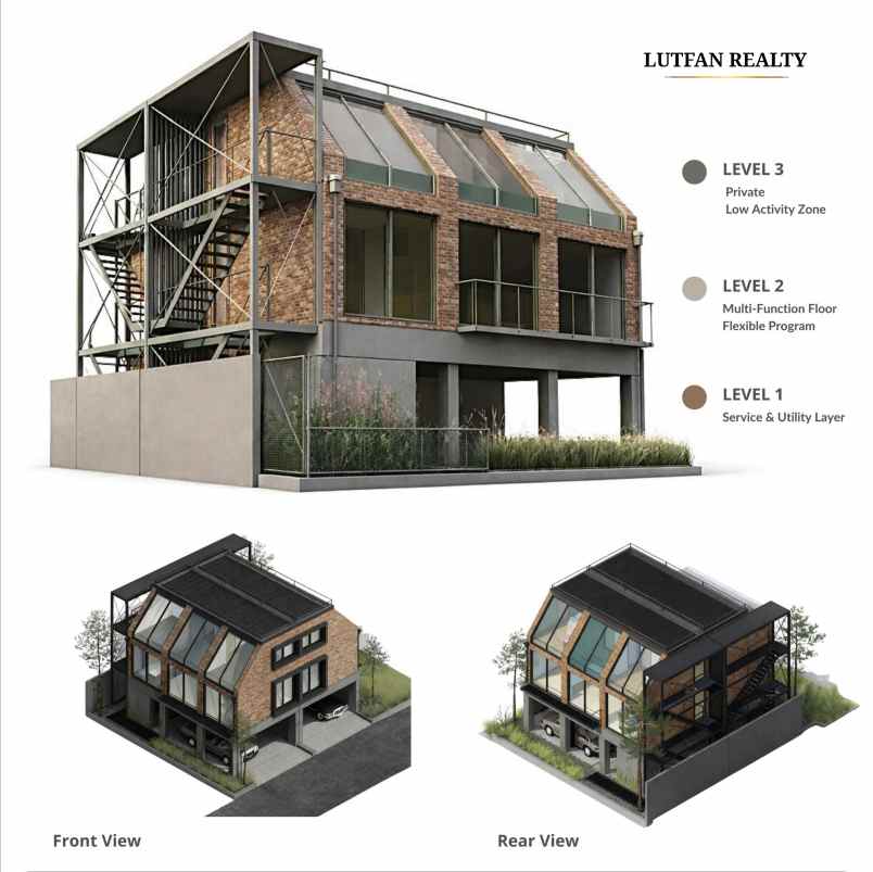 townhouse industrial tanjung barat dekat stasiun
