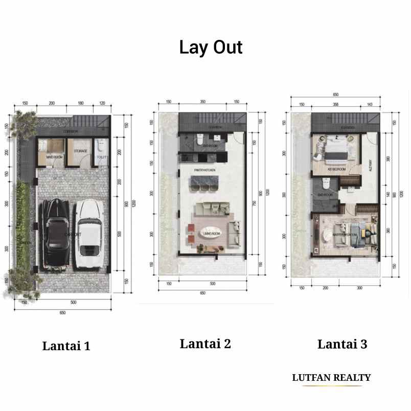 townhouse industrial tanjung barat dekat stasiun