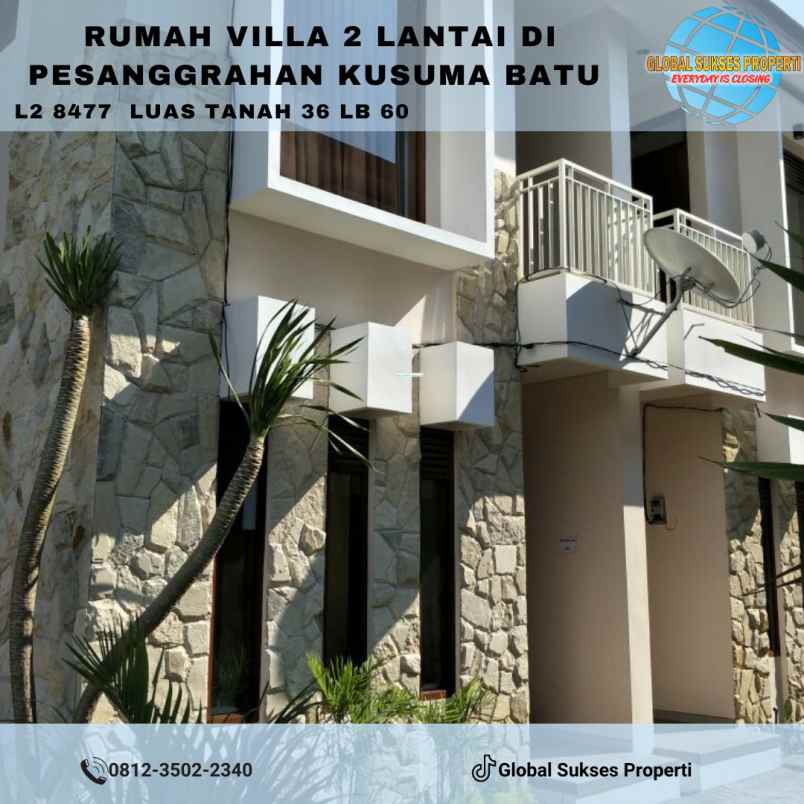 villa modern 2 lantai di pesanggrahan kusuma batu
