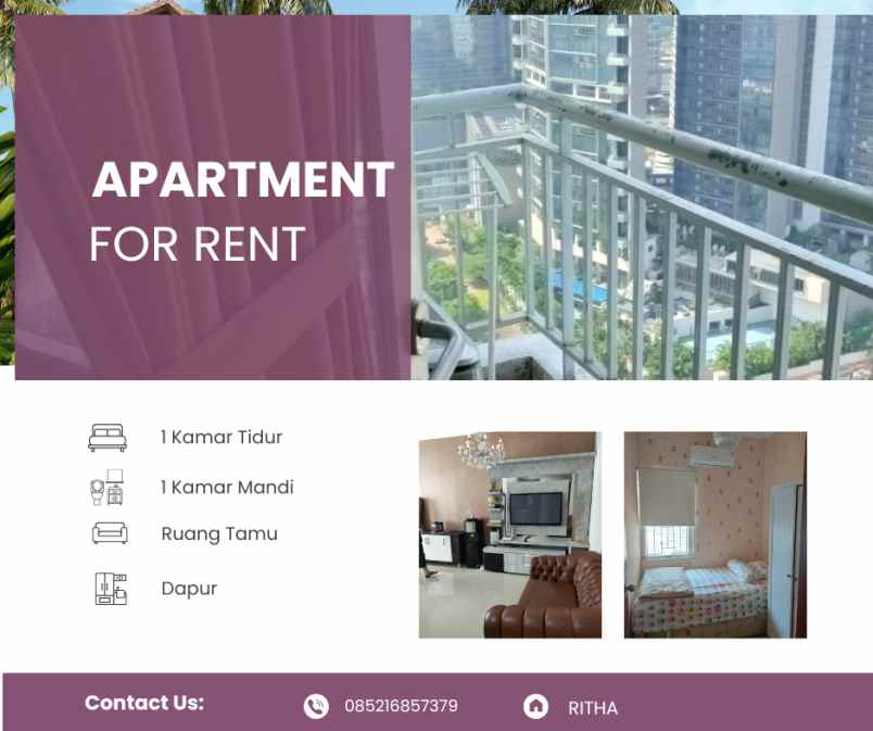 di sewa apartemen sudirman park