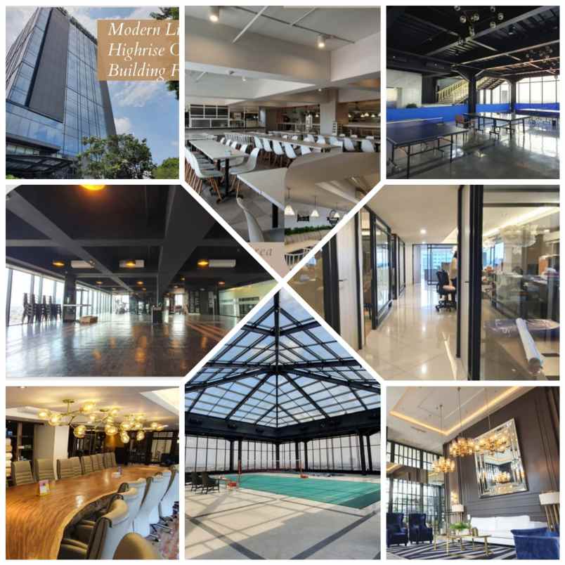 dijual gedung baru modern dan mewah di surabaya