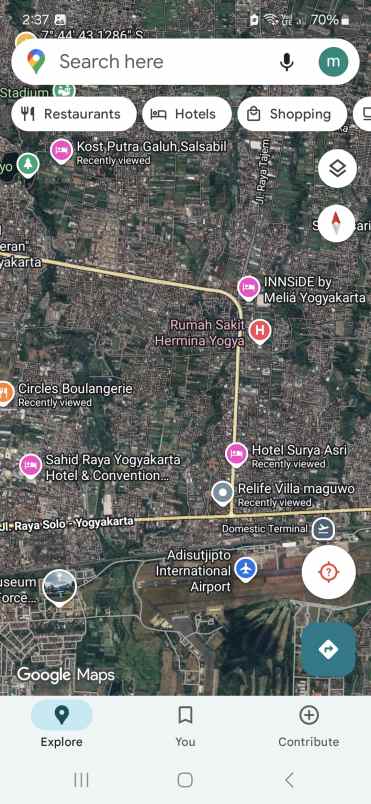 dijual hotel jl padjajaran jl ringroad