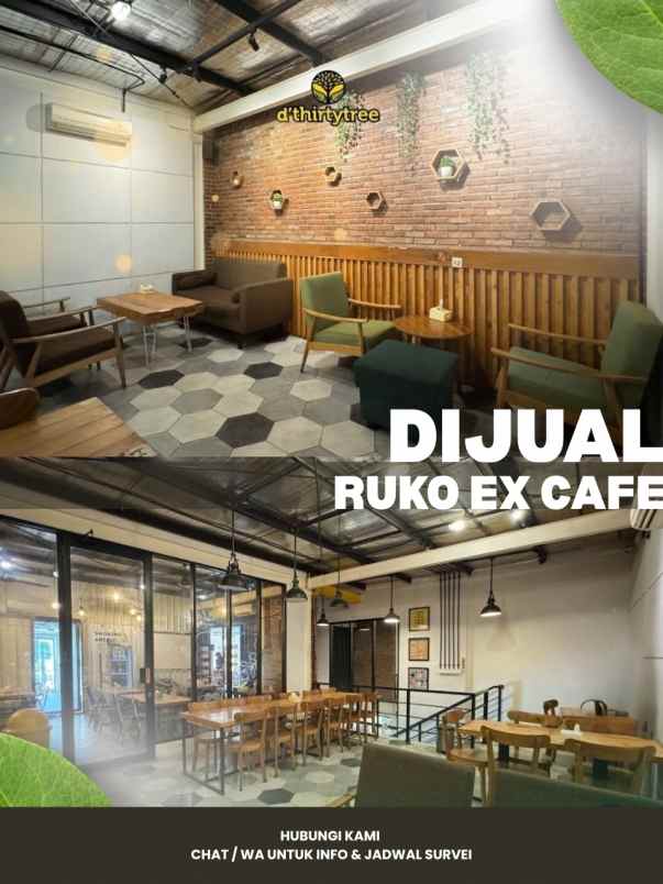 dijual ruko ex cafe area raya manyar