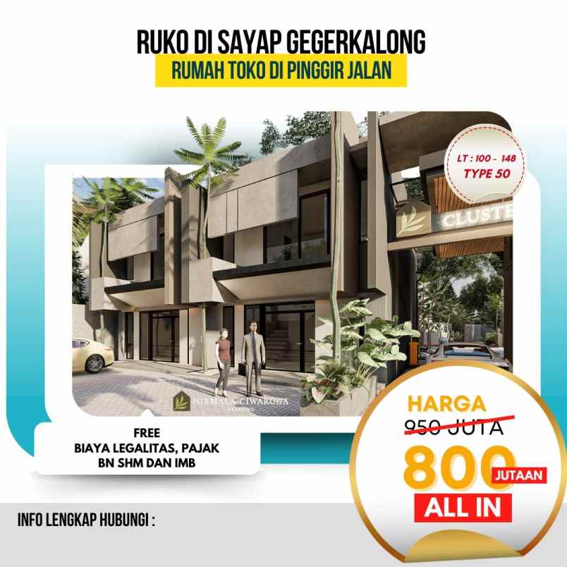 dijual ruko gudang kantor ciwaruga sariwangi cigugur