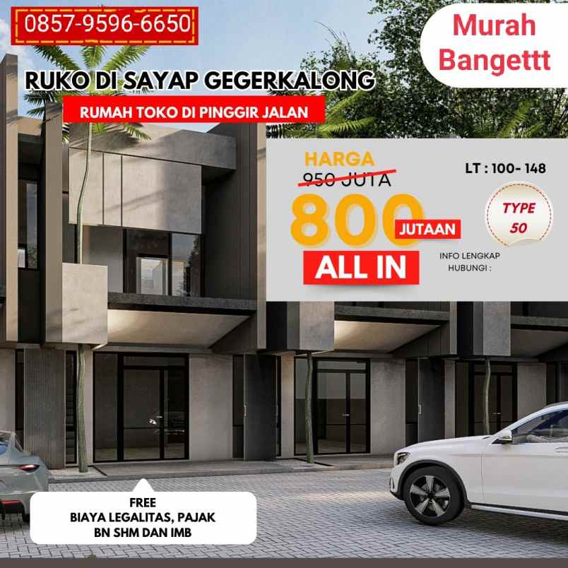 dijual ruko gudang kantor ciwaruga sariwangi cigugur