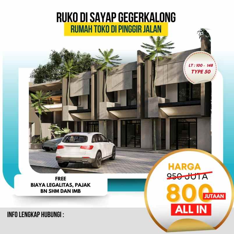 dijual ruko gudang kantor ciwaruga sariwangi cigugur