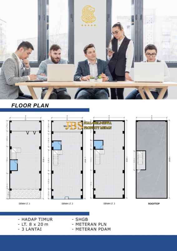 dijual ruko gudang kantor komplek cbd polonia blok ee