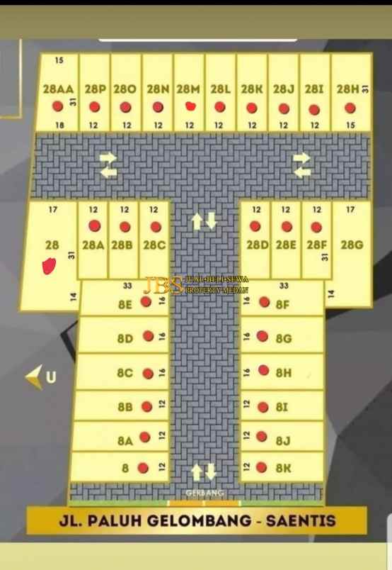 dijual ruko gudang kantor komplek harmoni warehouse