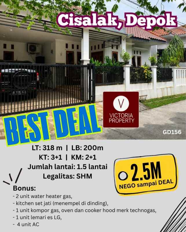 dijual rumah cisalak cimanggis depok