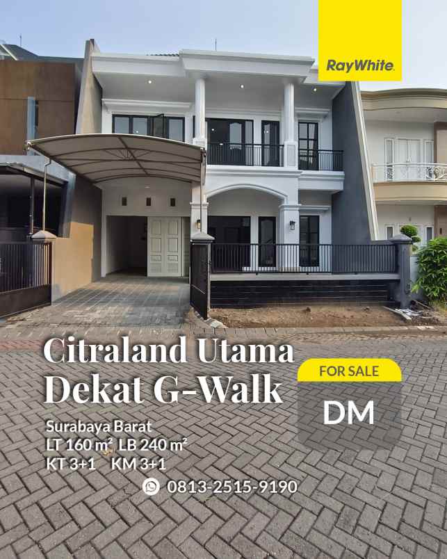 dijual rumah citraland vila sentra raya