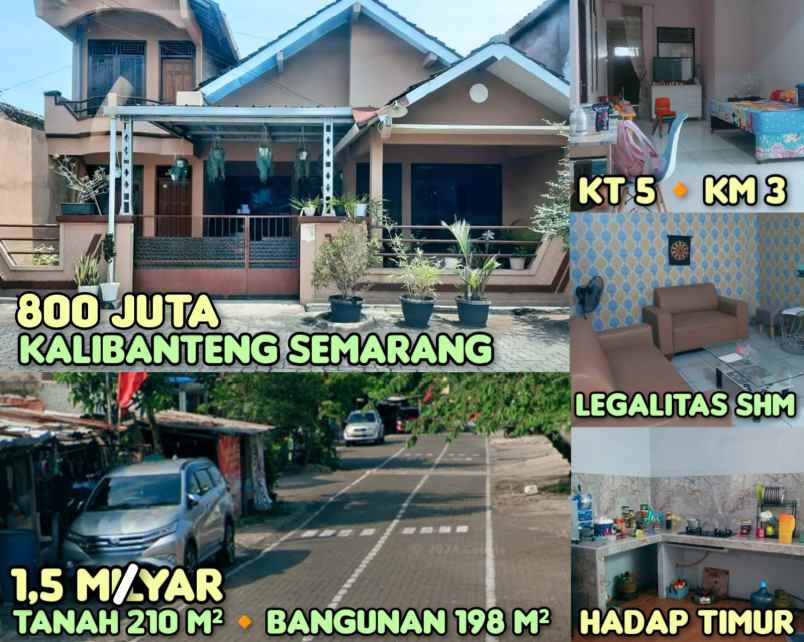 dijual rumah di kalibanteng sembar semarang