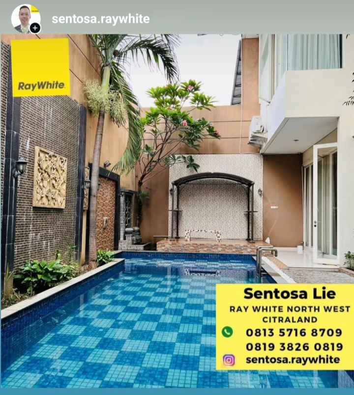dijual rumah jalan bukit golf