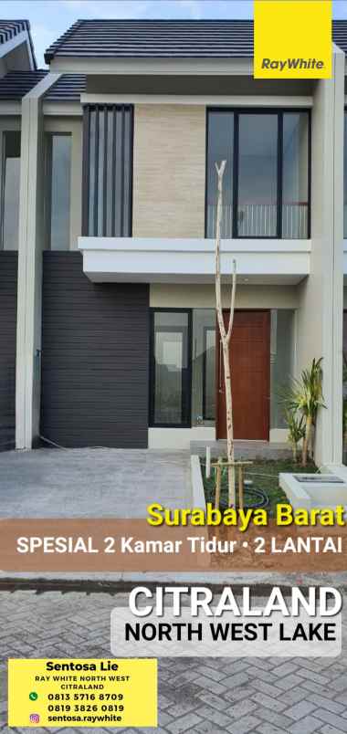 dijual rumah jalan north west lake