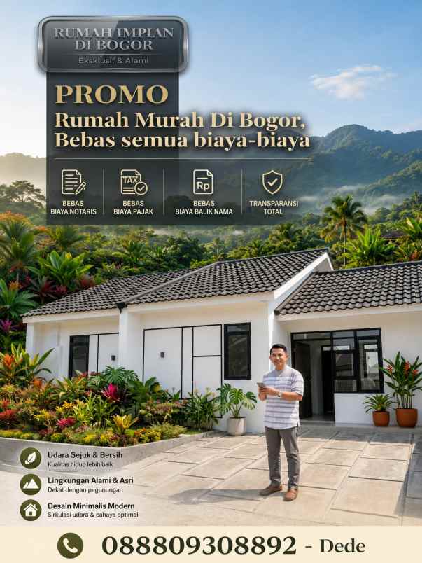 dijual rumah jalan raya amd tajurhalang