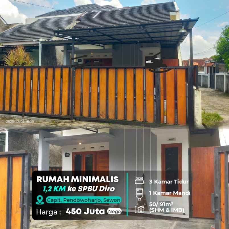 dijual rumah jl bantul km 8