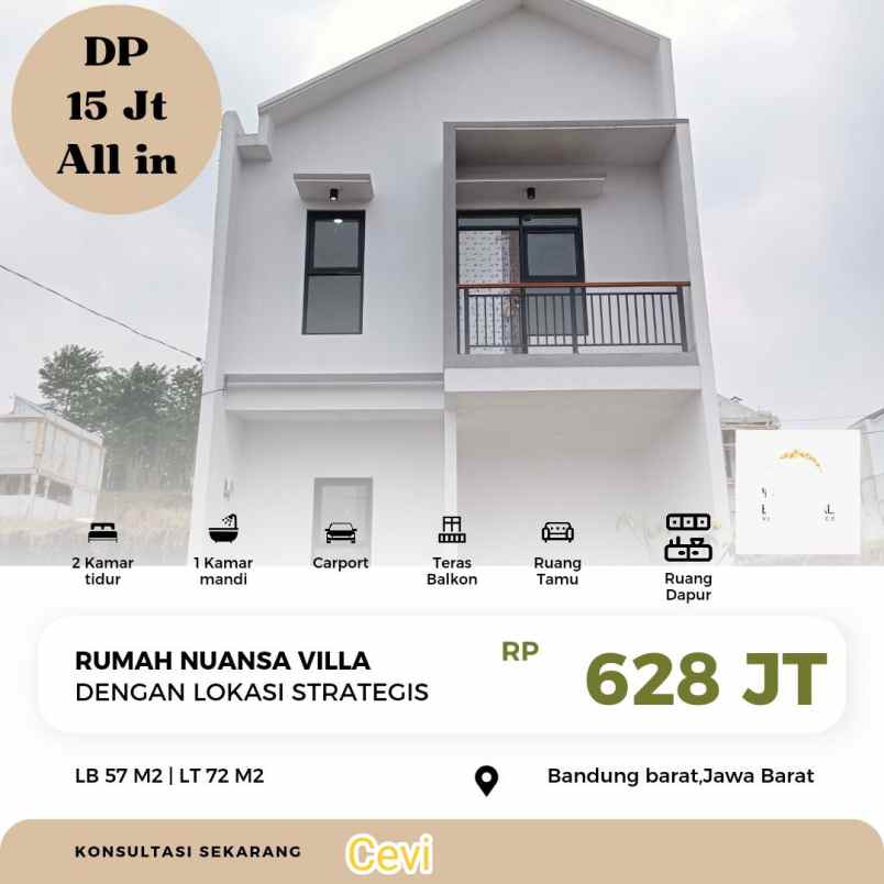 dijual rumah jl cijamil ngamprah