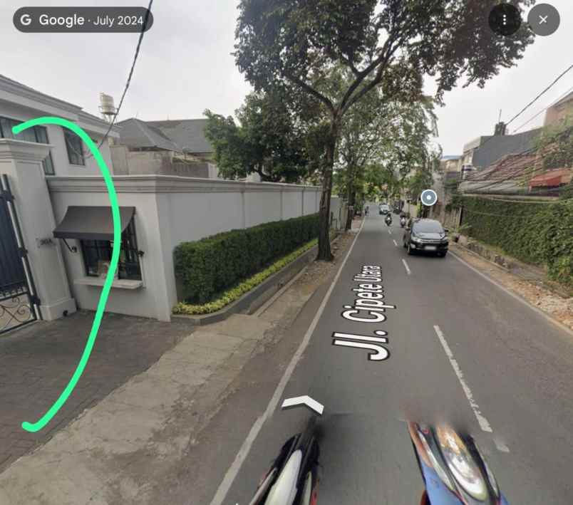 dijual rumah jln raya kebayoran baru