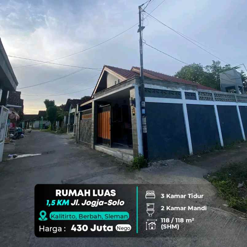 dijual rumah kalitirto