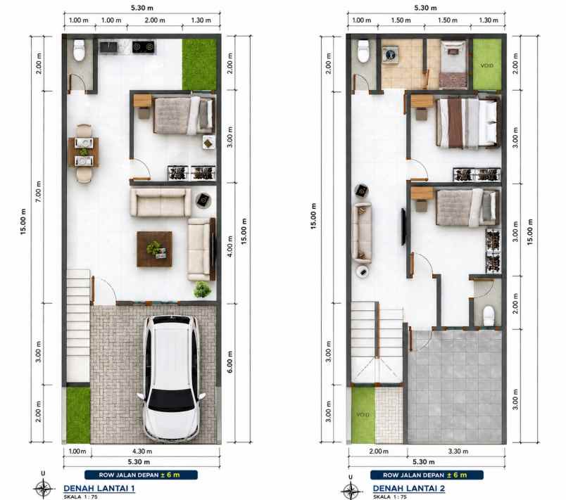 dijual rumah pondok bambu