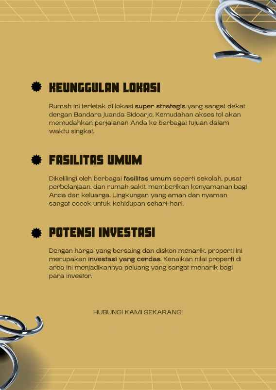 dijual rumah prasung kel buduran