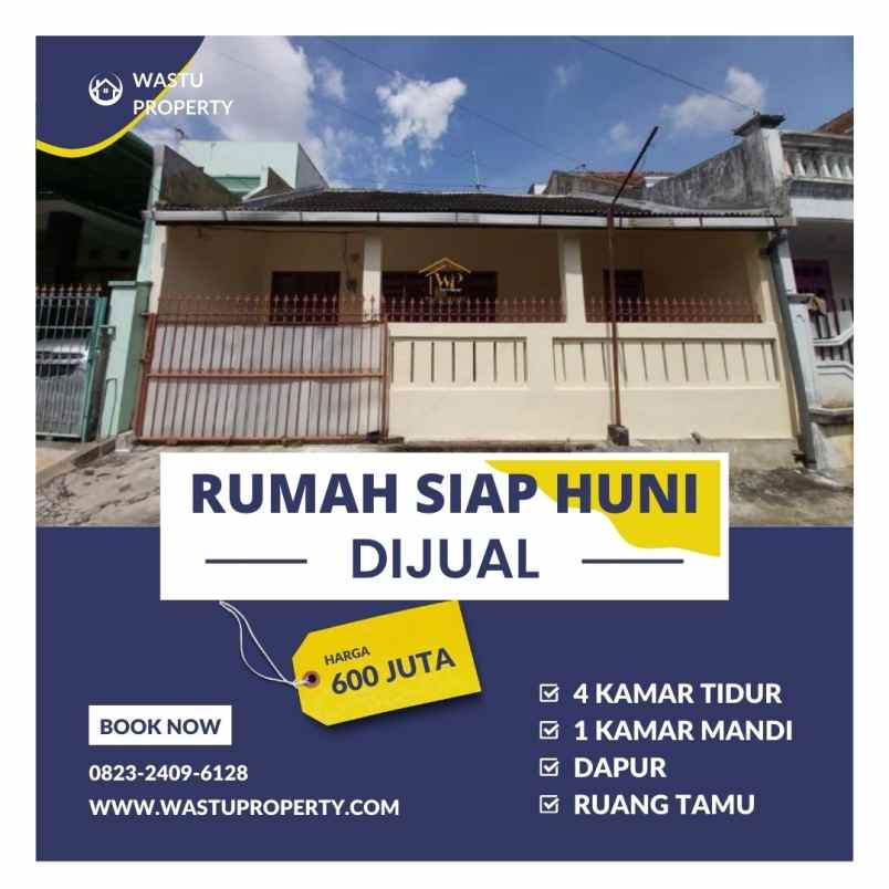 dijual rumah siap huni dekat kampus uin malang